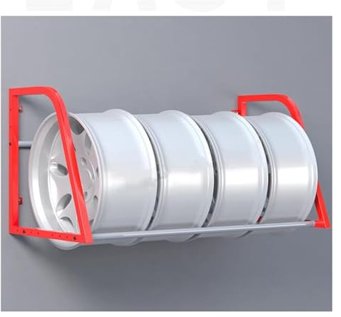 Porta Pneumatici per Garage, Montaggio a Parete per Camion/Auto/Moto da Cross/ATV/Camper, Supporto per riporre Pneumatici per officine di Riparazione Auto in c