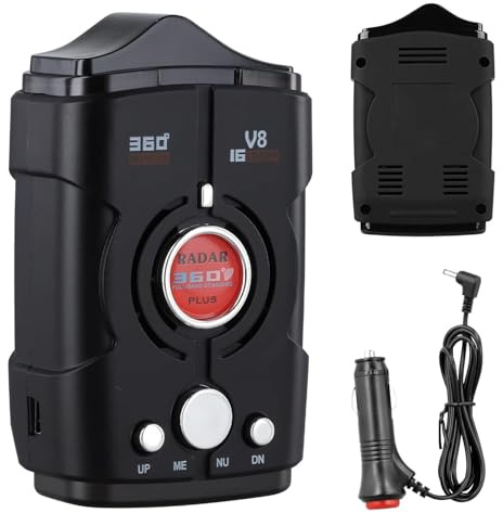Rilevatore radar per auto, rilevamento autovelox in tempo reale, avvisi vocali a 360° per una maggiore sicurezza del veicolo