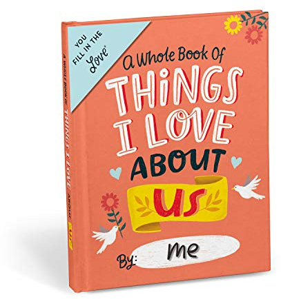 Em & Friends About Us Fill in the Love Book Fill-in-the-Blank Gift Journal, 4.10 x 5.40-inches