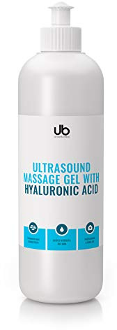 UB Gel Hyaluron Ultraschallgel 500ml | Premium Ultraschallgerät Gel für Gesicht & Körper | Mit Tiefwirkender Hyaluronsäure | Ideal für Ultraschall Massage & Sonophorese