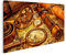 islandburner Bild auf Leinwand Vintage Lupe Kompass Fernrohr Und Eine Taschenuhr Auf Einer Alten Karte Bilder Wandbilder Poster
