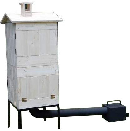 QLS Fumoir traditionnel en bois d'épicéa avec cheminée