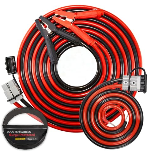 Starthilfekabel, 9,1 m, 1500 A, strapazierfähig, für LKW, SUV, PKW