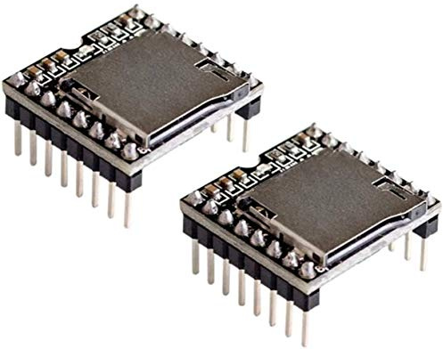 2pcs DFPlayer Mini MP3 Player Module MP3 Voice Module TF Card and USB Disk |2pcs DFPlayer Mini MP3 Player Modulo MP3 Voice Module TF Card e disco USB