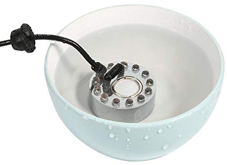 Mist Maker, 12 LED Color Changing 24V Fogger, Water Fountain Pond Atomizer Air Humidifier, for Christmas Holidays Decor