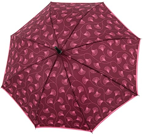 Doppler Fiber - Sombrilla de bastón estable (83 cm), Paraguas, Sombrilla Terraza, Hojas de bayas, Talla única