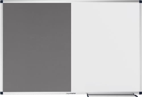 Legamaster UNITE Lavagna combinata – 90 x 120 cm – Grigio – Combinazione di feltro – Lavagna magnetica e scrivibile – Lavagna in feltro per affinare immagini e piani