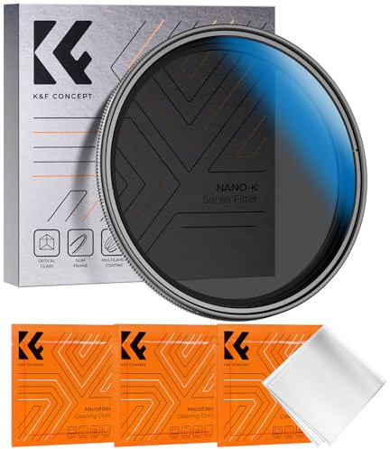 K&F CONCEPT Nano-K Serie ND Filter 52mm Variabler Graufilter ND2-32 (1-5 Blendenstufen)