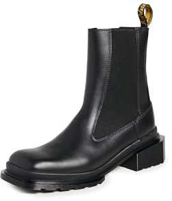 Dr. Martens Women's Maybole Square Toe Chelsea Boots, Black Wanama, 4UK, 6 US Women