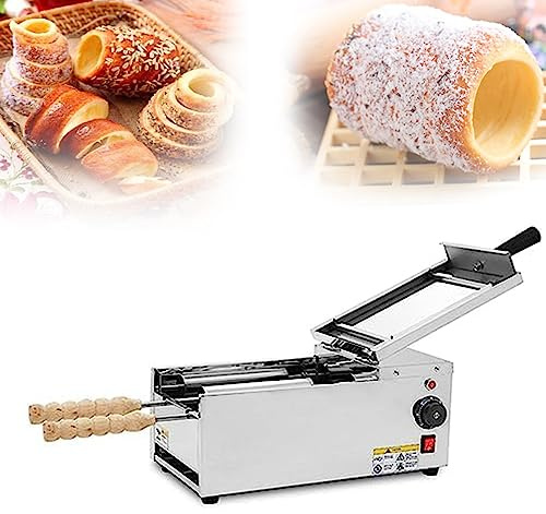 LZDOYY Electric ice cream cone oven, fireplace, cake roller, grill oven, waffle cone maker, snack machine