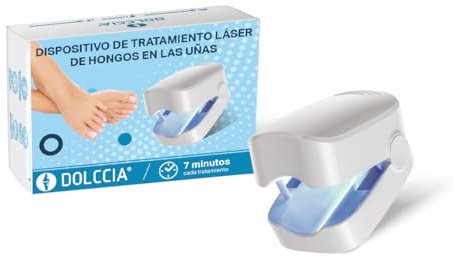 DOLCCIA - Dispositivo Láser para Tratamiento de Hongos en las Uñas, Limpieza y Reparación Hongos Las Uñas Los Pies Y Manos, Sin Dolor, Portátil y Recargable, Uso Doméstico