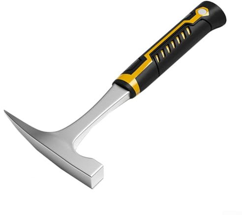 ZiStarlilife Marteau géologique plat et pointu intégré, outil robuste pour l'exploration minière et les tâches de construction, 320 x 170 x 28 mm (A)