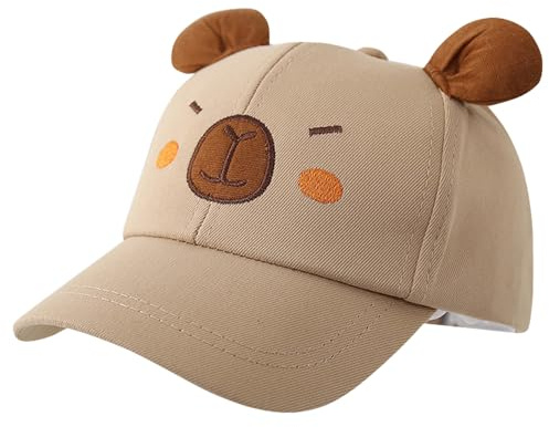 JAHEMU Baseball Cap Children's Baseball Cap Capybara Baseball Cap Animal Summer Hat Adjustable Peaked Cap Capybara Baseball Caps Sports Sun Protection Cap for Boys Girls