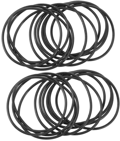 GARIOUANS Lot De 50 Bracelets En Silicone Noir ÉLastiques Souples Pour DéCoration Accessoires RéSistants AdaptéS À Les Tours De Poignet