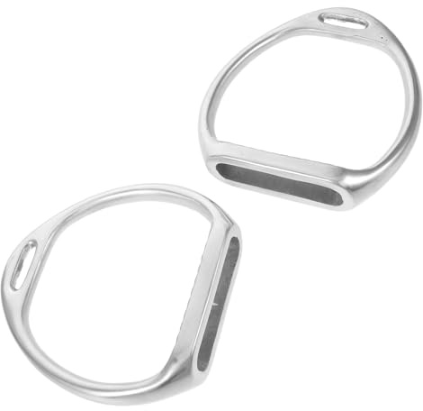 JUMPLAWN Höghållfasta Aluminiumlegering Säkerhetsstigbyglar för Häst Halkfria Engelska och Western Stigbyglar Ergonomiska och Slitstarka Ridtillbehör för Ridning och Träning