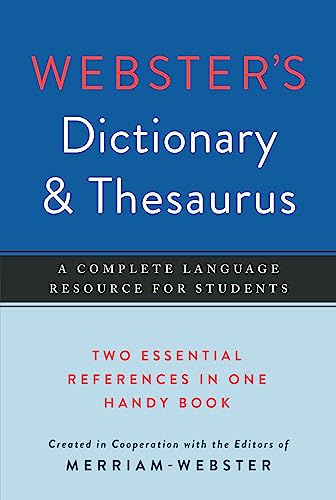 Webster's Dictionary & Thesaurus, Newest Edition