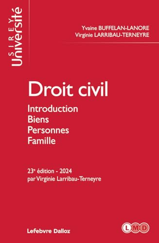 Droit civil 23ed 2024 - Introduction, biens, personnes, famille