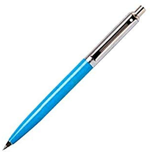 Sheaffer Sentinel Porte-mine en nickel avec corps bleu clair et finition en acier inoxydable brossé avec pointe en métal