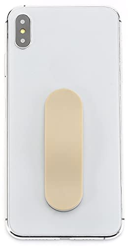 Momostick - originalet! Smartphone fingerhållare – mobiltelefon-fingerhållare, mobiltelefonhållare, ställ, handtag – mobiltelefonhållare, mobiltelefon-ring (matt serie – beige)