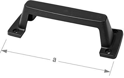 Maniglia di tiraggio porta garage in PVC nero