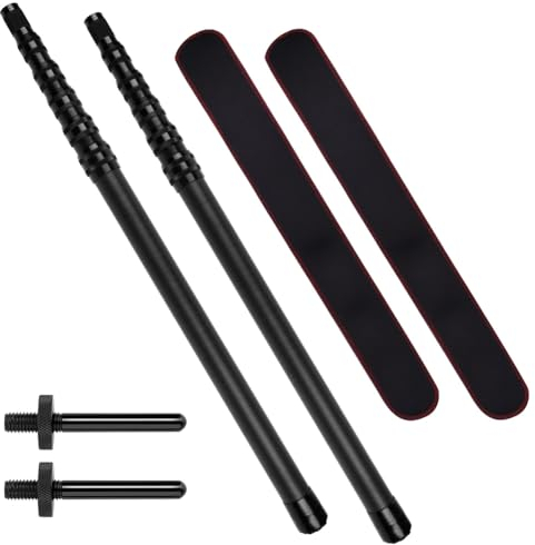 Telescopic Tarp Poles Set of 2, Carbon Fiber Telescopic Tent Pole 2.4m Height Adjustable(58-240cm), Lightweight Portable Super Tough Tarp Pole for Tent Fly, Camping, Shelter, Awning