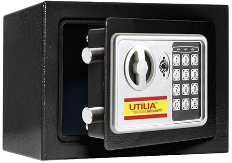 CASSAFORTE ELETTRONICA CON SERRATURA ELETTRONICA COMBINATORE 2 CHIAVI EMERGENZA INCASSO O A MURO