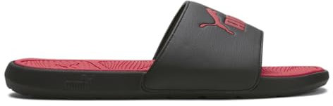 PUMA Men's Cool Cat 2.0 Slide Sandal, Puma Black-puma Red-puma Red, 40.5 EU