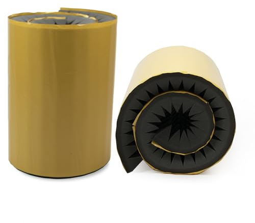 ACOUSPANEL Aislante Acústico Autoadhesivo Piramidal, 2 Paneles Acústicos de 200x50x8 cm, Espuma Acústica Ignífuga para Insonorización