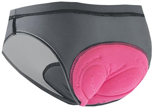 ZESLIV Shorts de Cyclisme Femme Cyclisme Court Vélo Court Pantalon 4D Gel Rembourrage Vélo sous-Vêtements VTT Vélo Pantalon Respiran, Gris foncé L
