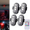 4 Stück Strobe Drone Light Blitzlicht mit Fernbedienung, Strobe Drone Light Blitzlicht, 7 Farben LED Drohne Blitzlicht, Aufladbare Anti-Kollisionslicht für Auto, Drohne