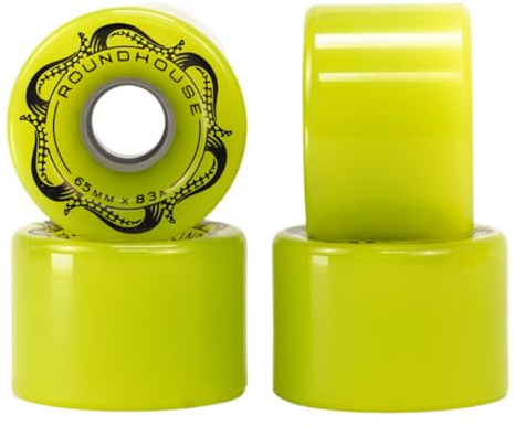 Carver Skateboardhjul - Roundhouse Slick 65mm/83a - Färg Green Glo