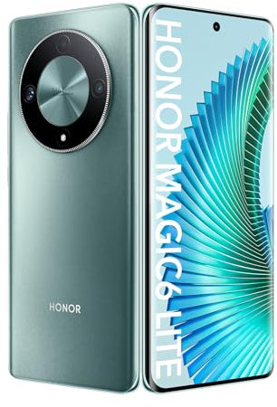 HONOR Magic6 Lite 5G Smartphone 8GB 256GB, Pantalla Curva AMOLED de 6,78 120Hz, Cámara Triple de 108MP, Android 13, Dual Sim, Google Play, NFC, Verde (Reacondicionado)