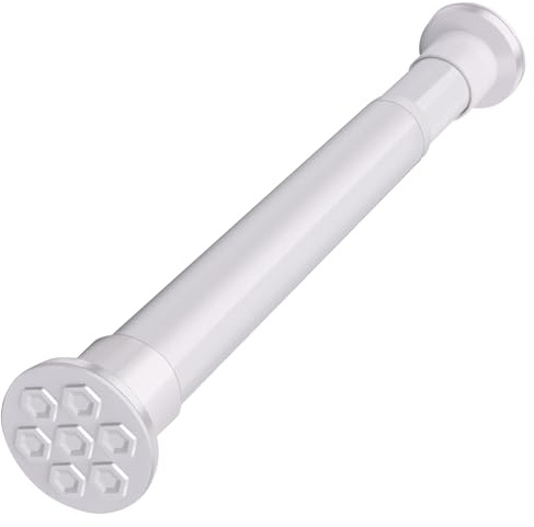 Asta per tenda a tensione regolabile, espandibile, antiscivolo, antiruggine, facile installazione senza trapano, perfetta per bagno, armadio, cucina e porta