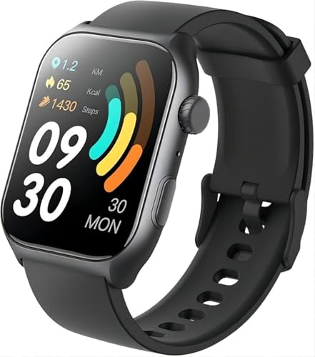 Montre connectée avec traqueur d'activité avec appels Bluetooth et plusieurs modes de sport – IP68 étanche à écran tactile pour les utilisateurs quotidiens et de fitness