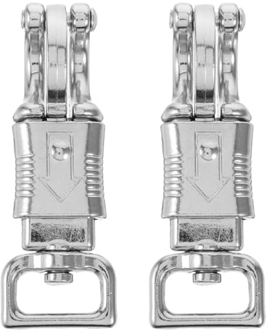 DIYEAH Ganchos de Resorte Metálicos para Equitación 2 Unidades, Clips de Cierre Rápidos para Riendas y Correas, Accesorios Seguros para Deportes Ecuestres y Suministros de Montar al Aire