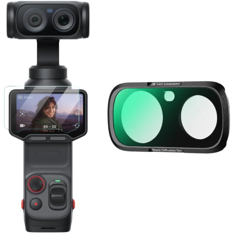 K&F CONCEPT Filtro Black‑Mist 1/4 Compatible con Insta360 Luna Ultra