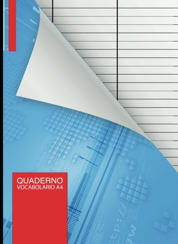 Quaderno Vocabolario A4: 3000 parole | 100 pagine | foderato | 3 colonne
