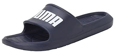 PUMA Unisex Divecat V2 Lite Slide Sandal, Peacoat White, 40.5 EU