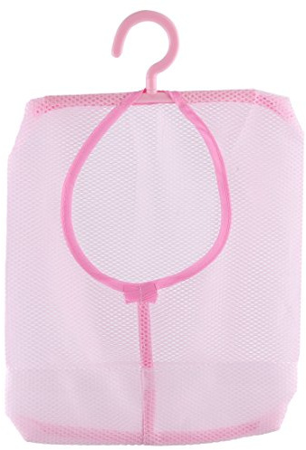 Ruilogod polyester hushåll vägg dörrhängare pryl diverse kläder strumpor förvaringsväska rosa (id: cf1 f03 fb6 9c1 703