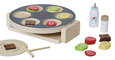 VERTBAUDET Set crêpes Party en Bois Gris TU