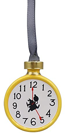 Disney Decorazione per albero di Natale da appendere, motivo: Alice nel paese delle meraviglie, chiave dorata, 7,4 cm x 4,8 cm x 5,7 cm, decorazione Disney per albero di Natale, regali Alice nel paese