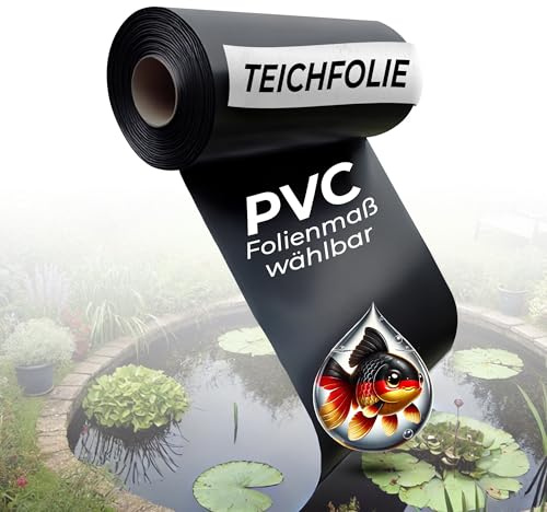 Black Forest Pond Shop Teichfolie 10 x 8 m | TEICHFOLIE 1 mm aus PVC für Ihr Teich, Gartenteich, Schwimmteich (8x10m)_ auch Ideal für Ihr Hochbeet im Garten - Made in Germany 10m x 8m
