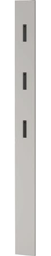 Germania Coat Rack Panel 3728-572, in Cashmere, with Three Fold-Out Metal Coat Hooks, 15 x 170 x 3 cm (W x H x D)