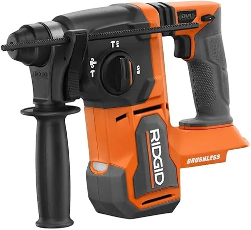 RIDGID 18V Brushless Cordless 1 in. SDS-Plus Rotary Hammer (Tool Only) (Renewed)