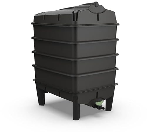Tiger Wormery Composteur de vers comprenant 250 g de vers – Conçu et fabriqué au Royaume-Uni