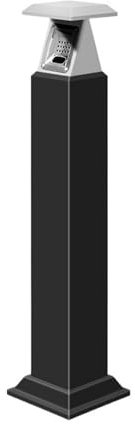 Cendrier debout Colonne de cendres extérieure en acier inoxydable, seau d'extincteur de fumée d'hôtel, peut fixer les mégots de cigarettes d'intérieur, colonne de cendres de fumée Cendrier pour l'exté