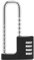 Combination Padlock, Adjustable Long Padlock 4 Digit Password Heavy Duty Padlock with Code Long Shackle Combination Padlock Outdoor Waterproof for School, Gym Locker, Shed, Garage-Black