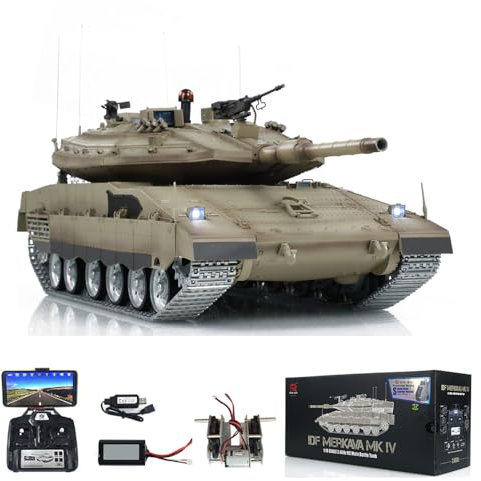 wheelfun Heng Long Ferngesteuerter Panzer 1/16 IDF Merkava Mk Iv Professional Edition Panzer für Hobby BB Shooting Airsoft Tank That Shoot