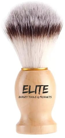 Shaving Brush Rich Lather Bristle Travel Brush for Male Grooming, Barbers and Salon. Wet Shaving Brush for Men (Wooden)