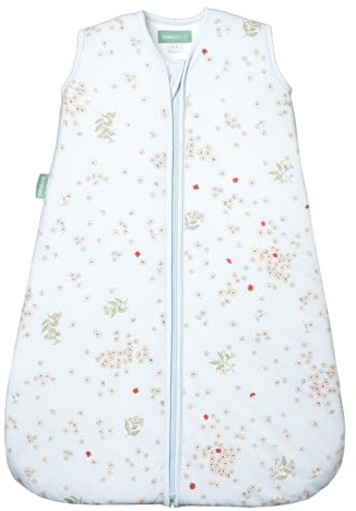 molis&co - Saco Dormir Bebé TOG 1-70 cm (0-6 Meses) - Saco Dormir Bebe Primavera y Otoño sin Mangas - Saco de Dormir Bebe para Niños Niñas (Unisex) - 100% Algodón (Certificado Oeko-Tex) - Poppy